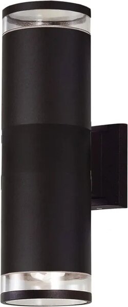 Czarna lampa ścienna tuba na taras - S310-Himer