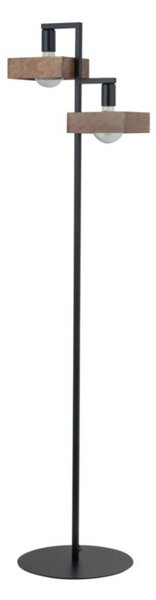 Lampa podłogowa dekoracyjna boho loftowa czarna 2 punktowa 2xE27 15W Robin Sigma Lighting