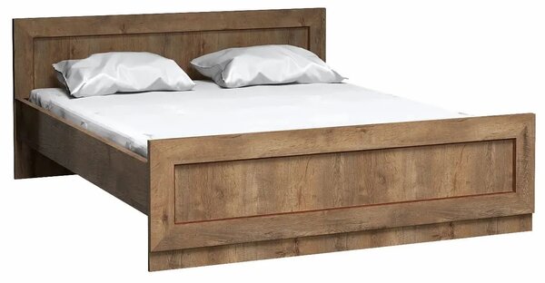 Dwuosobowe łóżko 160x200 dąb lefkas M1-A72