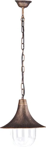 Czarno-złota zewnętrzna lampa wisząca - 3X S317 C5-P41