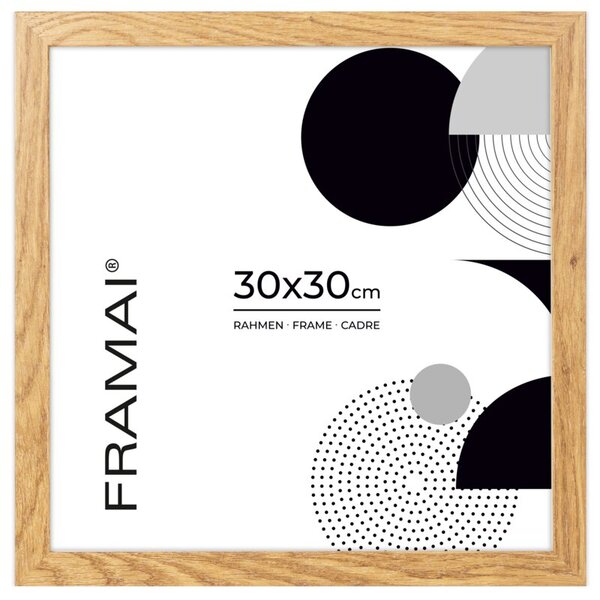 Dębowa ramka na zdjęcia w rozmiarze 30x30 cm FRAMAI®