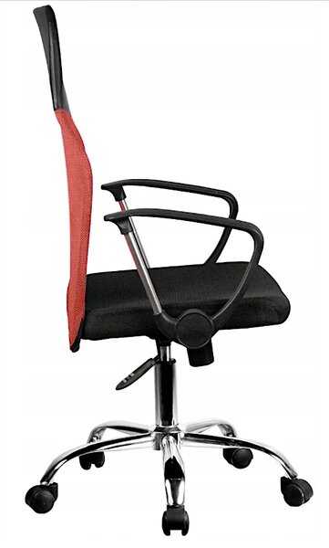 Czerwony ergonomiczny fotel obrotowy B9-L98