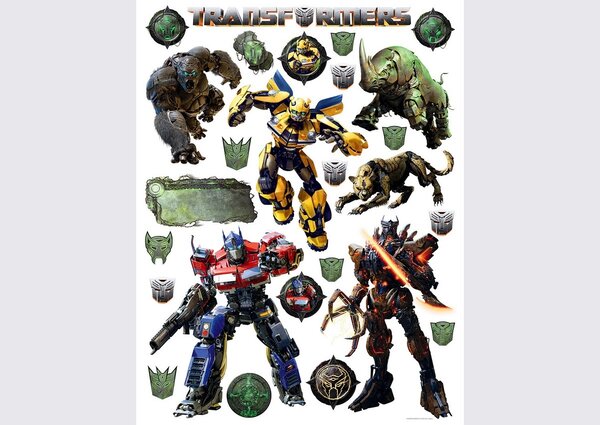 Samoprzylepna dekoracja Transformers, 65 x 85 cm
