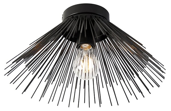 Lampa sufitowa Art Deco czarna - Broom Oswietlenie wewnetrzne