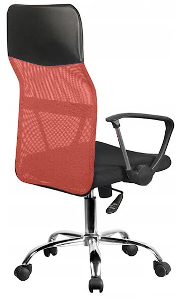 Czerwony ergonomiczny fotel obrotowy B9-L98