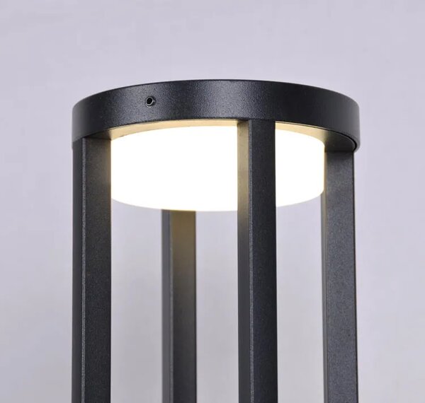 Czarna lampa ogrodowa LED wolnostojąca - S340 P9-E04