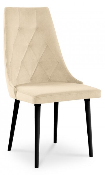 Krzesło tapicerowane CARO VELVET beżowy / PA02