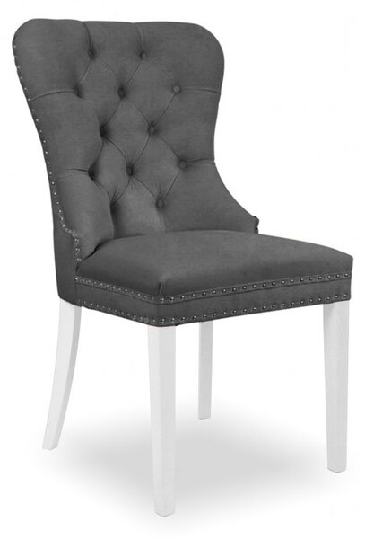 Krzesło MADAME II szary/ noga biała