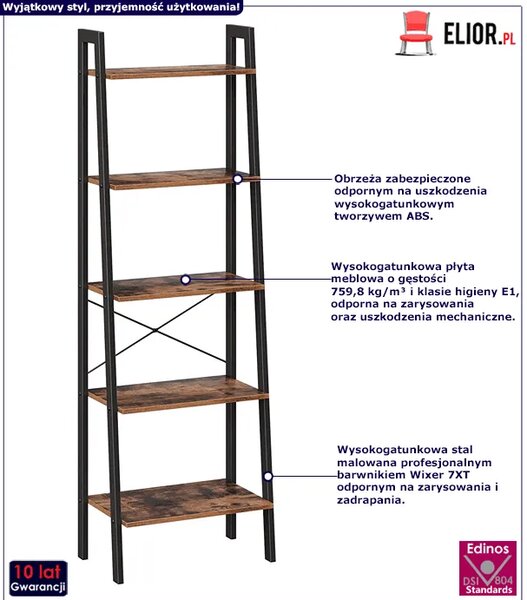 Industrialny otwarty regał na książki N3-L28