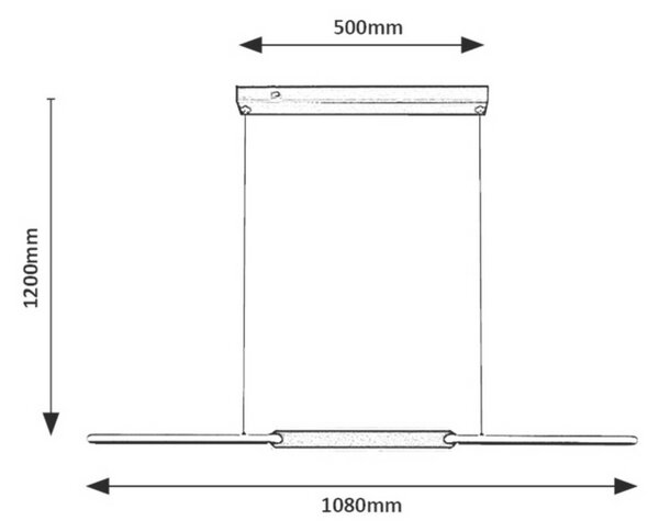Rabalux 72231 wiszący żyrandol LED Sindri,ekskluzywny design