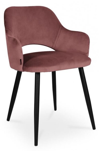Krzesło MARCY / ciemny róż / noga czarna / MG58