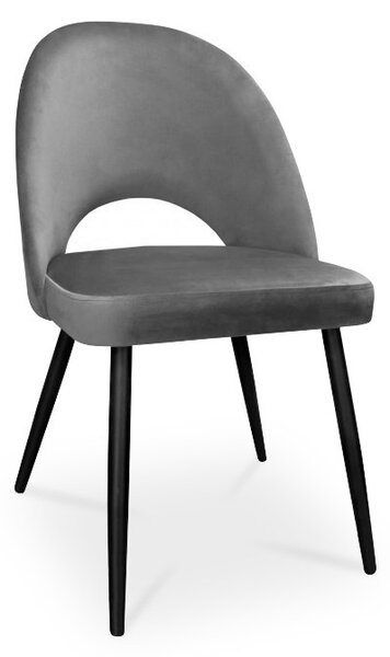 Krzesło POLO / ciemny szary / noga czarna / BL14