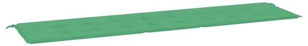 Poduszka na ławkę ogrodową, zielona 200x50x3 cm, tkanina oxford
