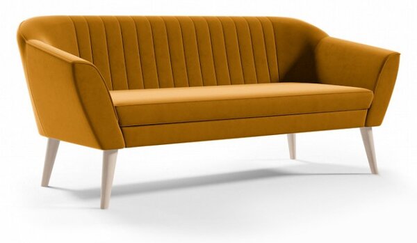 Nowoczesna sofa tapicerowana PIRS 3 - miodowy / R41