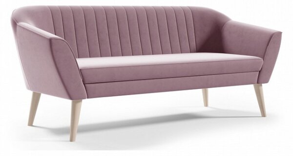Tapicerowana sofa do salonu PIRS 3 - róż / R62