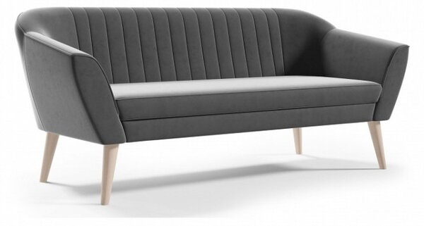 Duża sofa tapicerowana PIRS 3 - szary / R91