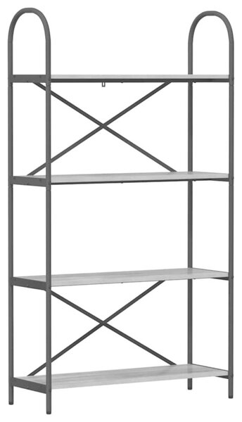 Półka na książki szary sonoma 80 x 30 x 146 cm