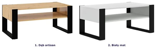 Ława dwupoziomowa dąb artisan E8-E46
