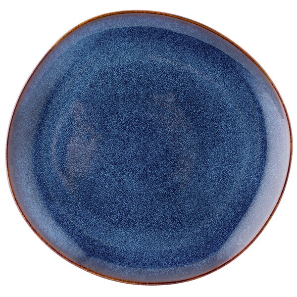 Altom Ceramiczny płytki talerz Reactive Navy Blue 25,5 cm
