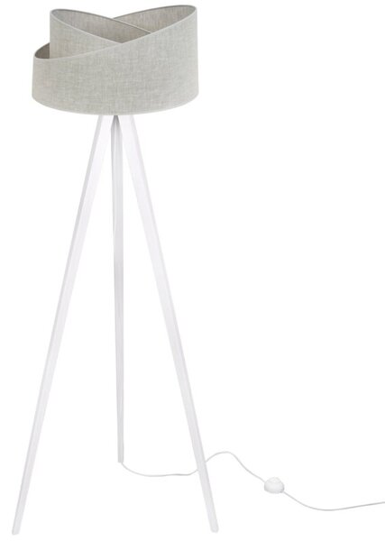 Lampa podłogowa trójnóg biały Light Home LH Len Skos 1xE27 45cm abażur L01