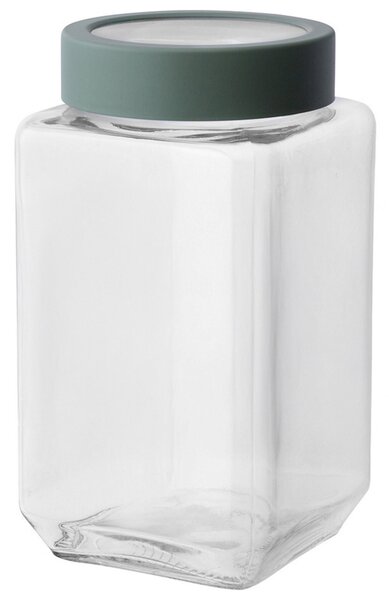 Altom Szklany pojemnik z pokrywką 1 l, zielony, 1000 ml