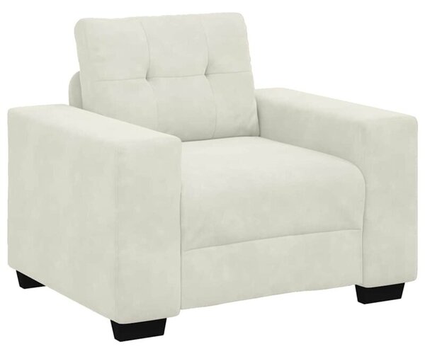 Sofa fotel kremowy 100x78x80 cm aksamit