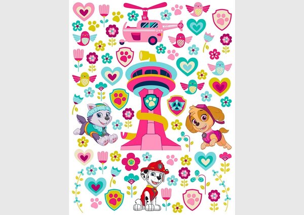 Dekoracja samoprzylepna Paw Patrol Be Happy, 65 x85 cm