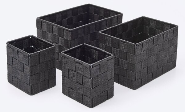 Sinsay - Pojemnik do przechowywania 4 pack - czarny
