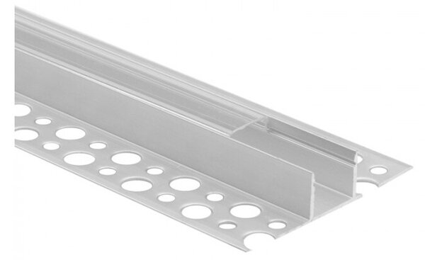 Profil do taśm LED GN01 natynkowy anodowany + klosz przezroczysty 1m Ecolight