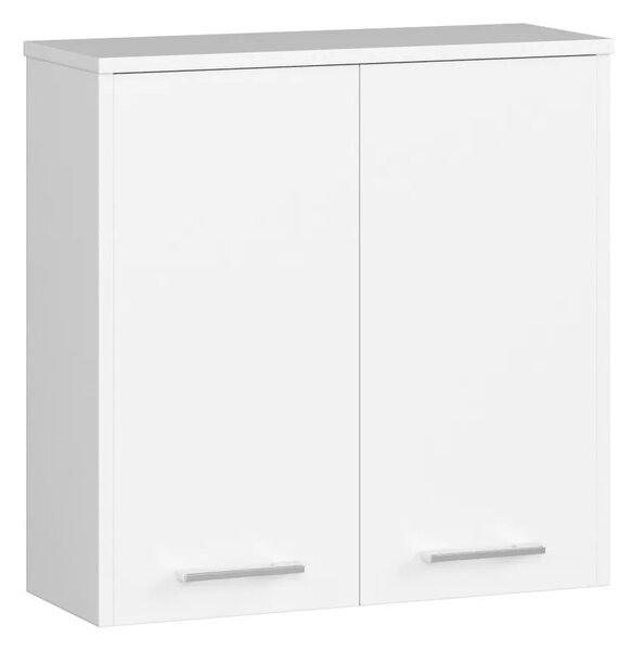 Biała wisząca szafka łazienkowa z półkami - Zofix 3X