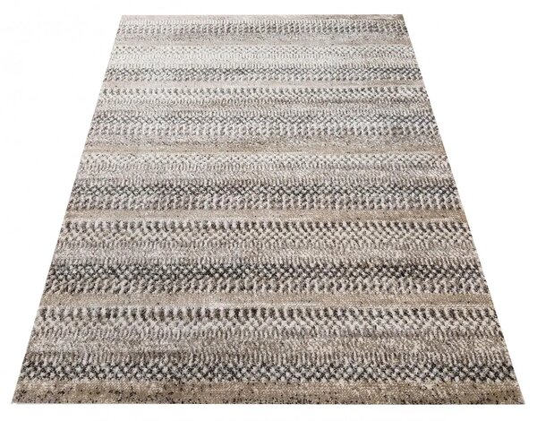 Beżowy prostokątny dywan do przedpokoju - Noveros 5X