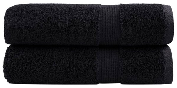 Ręczniki premium solund, 2 szt., czarne, 70x140 cm, 600 g/cm²
