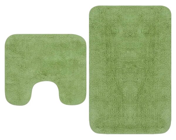 Zielone antypoślizgowe dywaniki łazienkowe - Lesnar