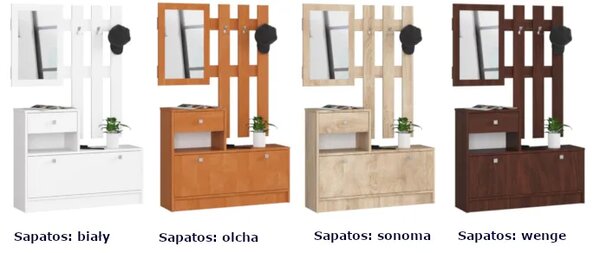 Garderoba do przedpokoju w kolorze wenge B2-W30