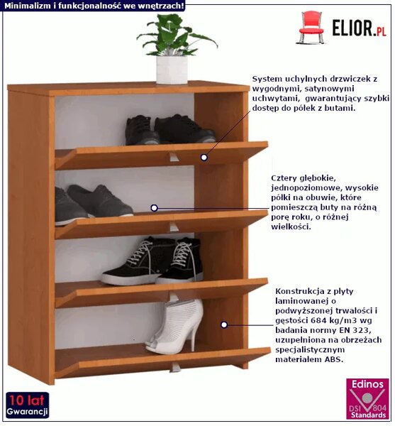Szafka na buty w kolorze olchy T9-A24