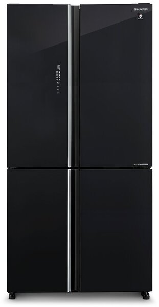 Lodówka SHARP SJ-GP780D-BK Side by Side No Frost 183cm 4D ION Plasmacluster Czarne szkło