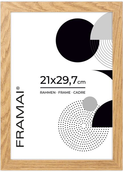Dębowa ramka na zdjęcia w rozmiarze 21x29,7 cm FRAMAI®