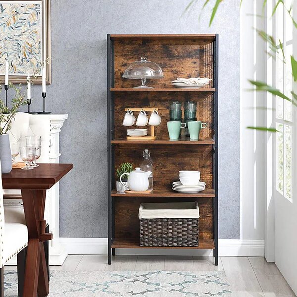 Industrialny regał z dekoracyjnymi bokami E5-W06