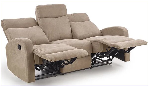 Beżowa trzyosobowa sofa rozkładana R1-Z03
