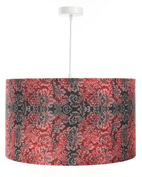 Czerwono-biała lampa wisząca nad stół z wzorem - S374 A2-T02