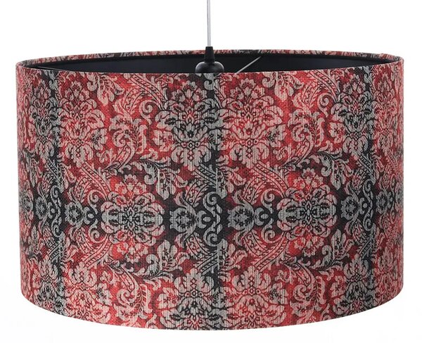 Czerwono-czarna nowoczesna lampa wisząca - S374 B4-L16