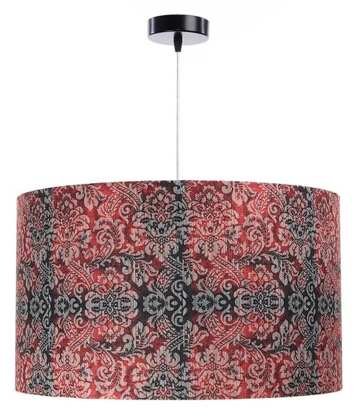 Czerwono-czarna nowoczesna lampa wisząca - S374 B4-L16