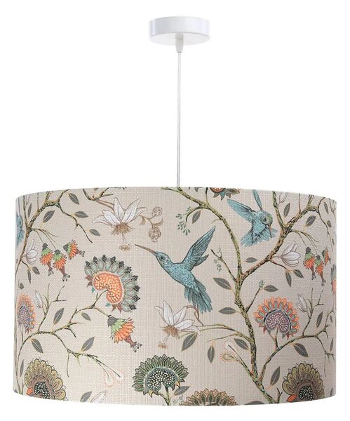 Kremowa lampa wisząca z dużym abażurem - 21X S385 G0-G56