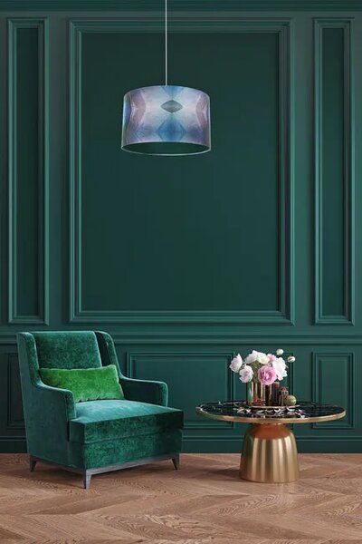 Zielona elegancka lampa wisząca nad stół - 3X S389 R4-F15
