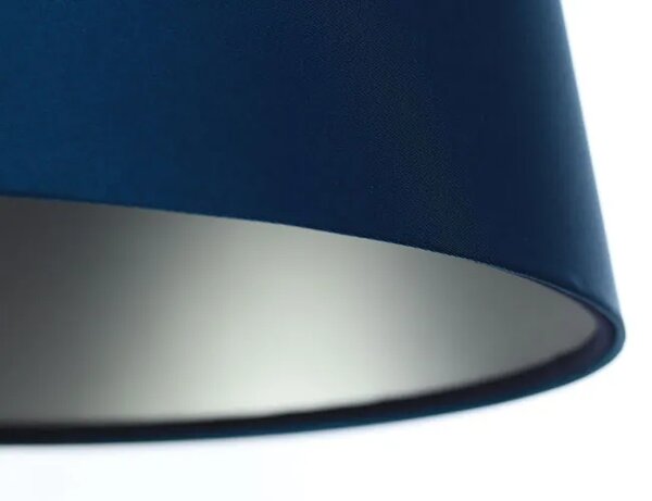 Granatowo-srebrna lampa wisząca stożek - S402 F9-S44