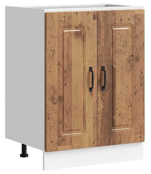 Szafka pod zlewozmywak, kalmar, stare drewno, 60x46x81,5 cm