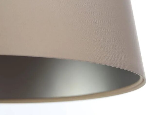 Kremowo-srebrna lampa wisząca stożek do salonu H4-W02