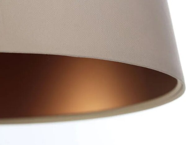 Kremowo-miedziana lampa wisząca z abażurem - 3X S405 P8-M78
