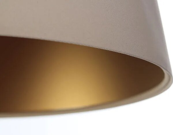 Kremowo-złota elegancka lampa wisząca glamour H1-K09