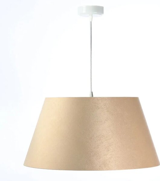 Kremowa lampa wisząca z dużym abażurem - 3X S406 L3-K49